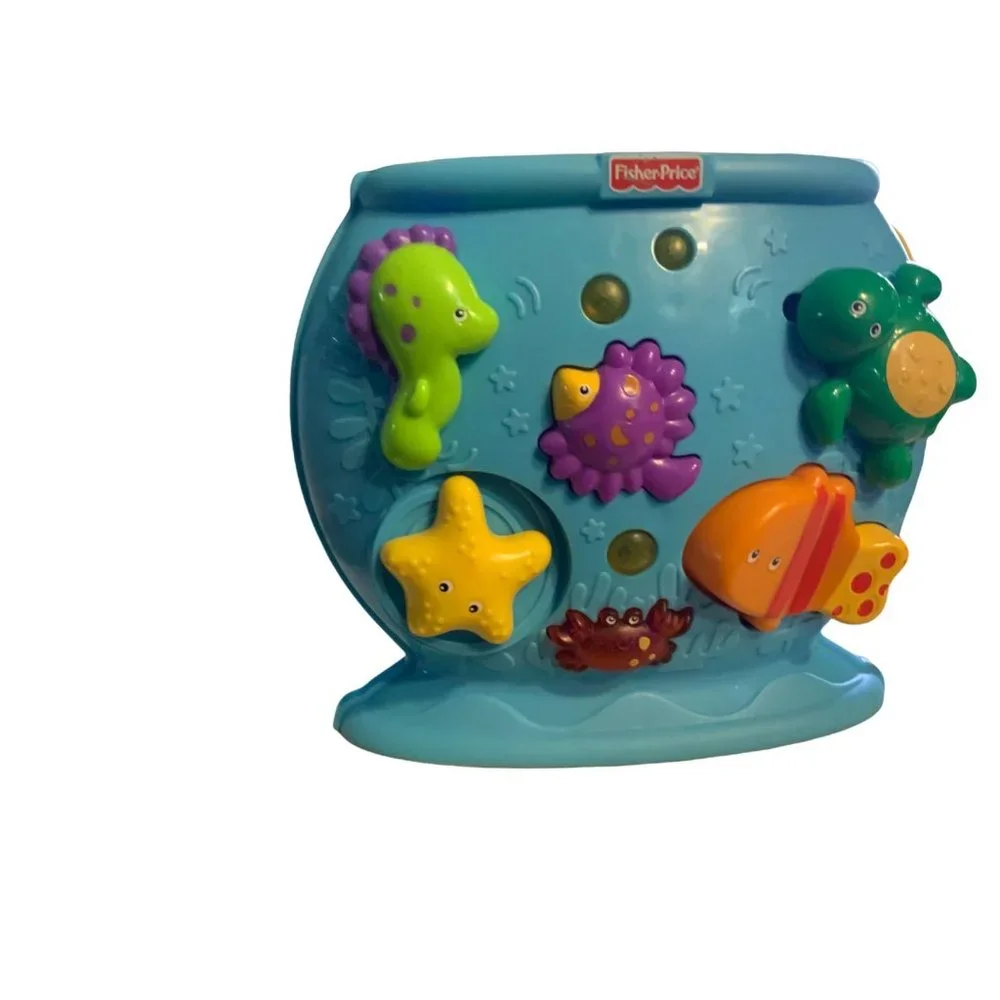 Fisher Price Ocean Wonders Deep Blue Sea Tote-a-Tune Fishbowl - toddler Toy